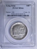 1936 LONG ISLAND COMMEM HALF DOLLAR PCGS MS-66