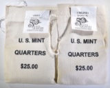 2 - MINT SEALED STATE QTR BAGS: