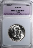 1962-D FRANKLIN HALF DOLLAR NGP