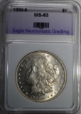 1900-S MORGAN DOLLAR ENG CHOICE BU