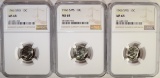 3 - 1966 SMS ROOSEVELT DIMES NGC