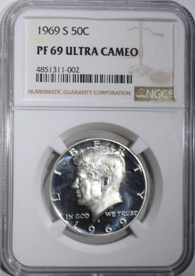 1969-S KENNEDY HALF DOLLAR NGC