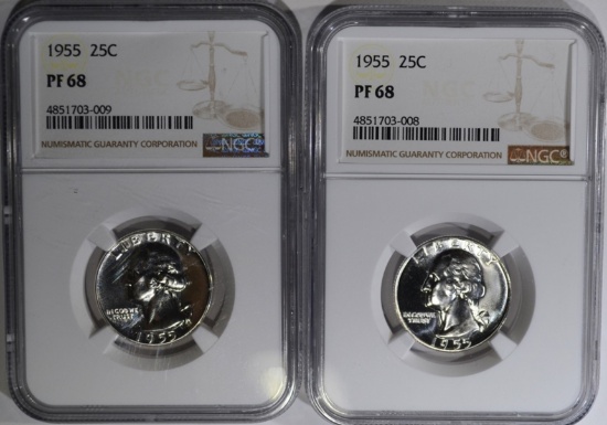 2 - 1955 WASHINGTON QTRS NGC