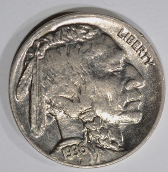 1936 BUFFALO NICKEL GEM BU