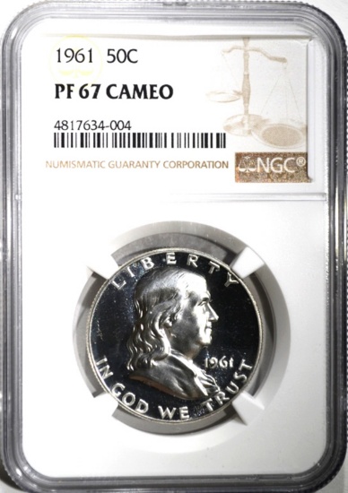 1961 FRANKLIN HALF DOLLAR NGC PF67