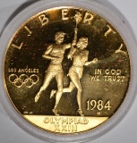 1984-W $10.00 PROOF OLYMPIC TORCH BEARER
