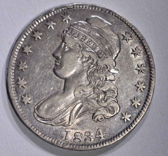 1834 BUST HALF DOLLAR, XF