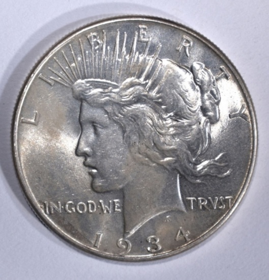 1934 PEACE DOLLAR, CH BU