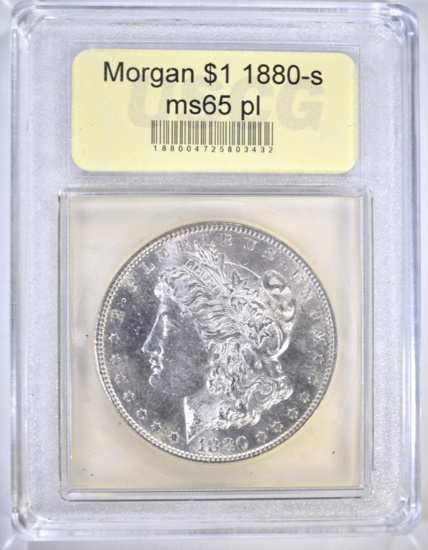 1880-S MORGAN DOLLAR USCG GEM BU