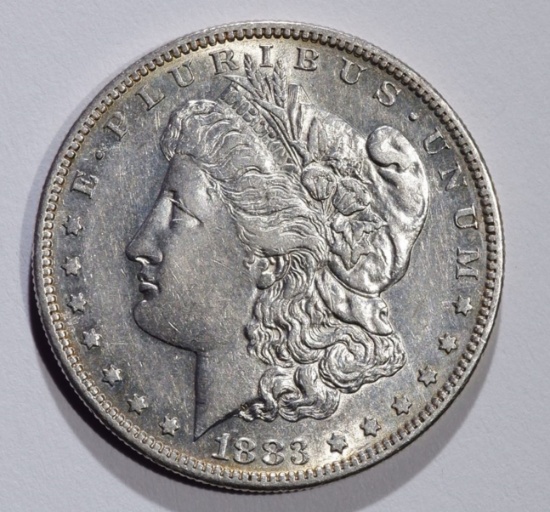 1883-S MORGAN DOLLAR, AU+