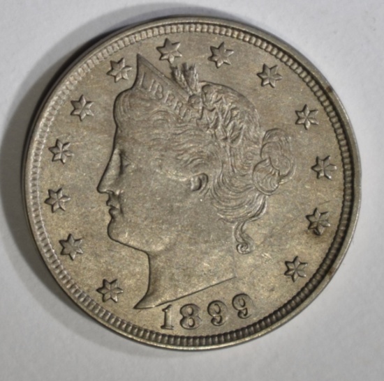 1899 LIBERTY NICKEL, AU/BU