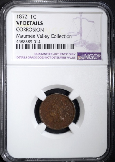 1872 INDIAN HEAD CENT NGC VF DETAILS