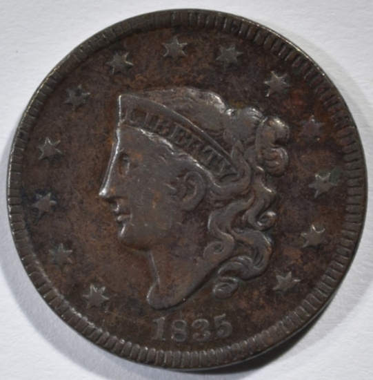 1835 LARGE CENT, VF