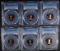 6 PROOF LINCOLN CENTS PCGS PR-69DCAM RD