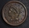 1853 LARGE CENT, N-28 XF+