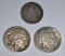 3 COIN LOT: 1891 SEATED LIBERTY DIME VG,