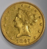 1847-O $10 GOLD LIBERTY HEAD