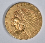 1927 $2 1/2 GOLD INDIAN HEAD  BU