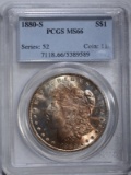 1880-S MORGAN DOLLAR, PCGS MS-66