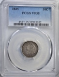 1835 CAPPED BUST DIME PCGS VF35