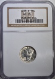 1938-S MERCURY DIME NGC MS 65