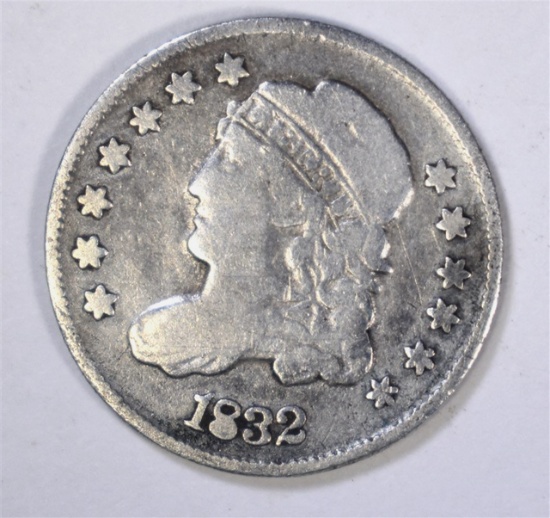 1832 CAPPED BUST HALF DIME FINE