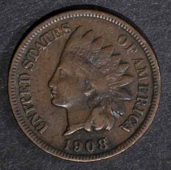 1908-S INDIAN CENT VERY FINE