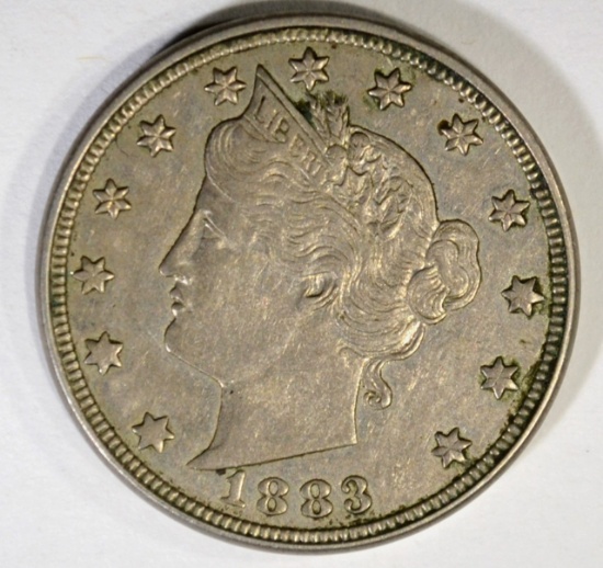 1883 NO CENTS LIBERTY NICKEL, CH BU