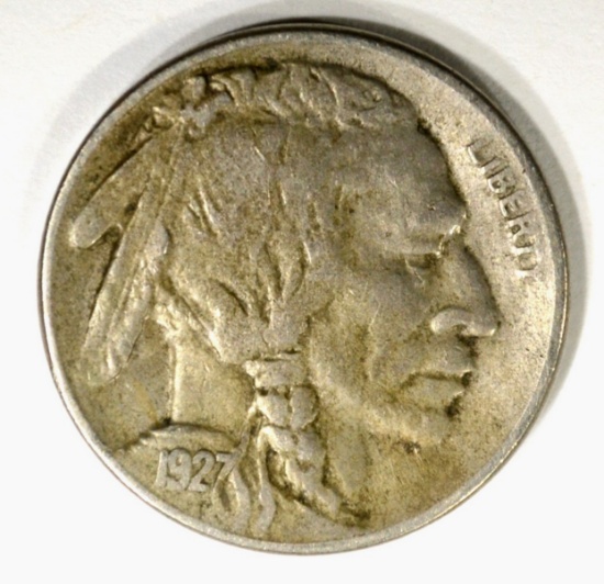 1927-S BUFFALO NICKEL, AU