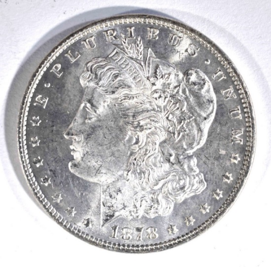 1878 7TF MORGAN DOLLAR, CH BU