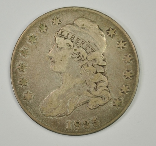 1835 BUST HALF DOLLAR, FINE