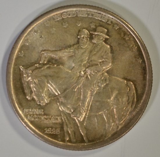 1925 STONE MOUNTAIN COMMEM HALF DOLLAR, GEM BU