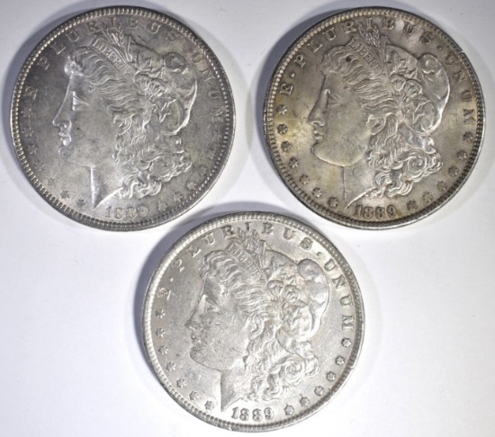 3-1889 CH BU MORGAN DOLLARS