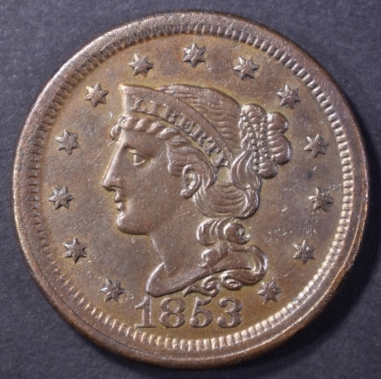 1853 LARGE CENT, AU