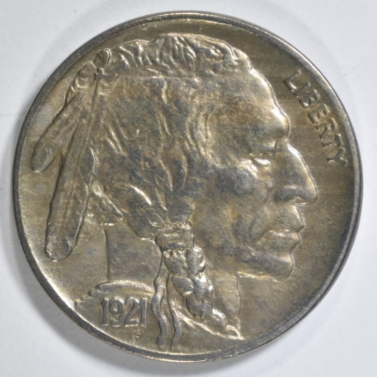 1921 BUFFALO NICKEL AU/BU