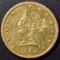 1851-O $10 GOLD LIBERTY BU OLD LIGHT CLEANING