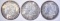 1881-O, 89 & 90 CH BU MORGAN DOLLARS