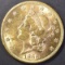 1866 MOTTO $20 GOLD LIBERTY CH BU FLASHY