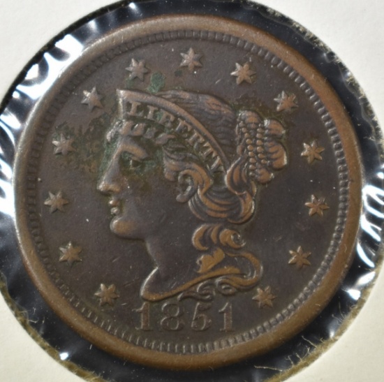 1851 LARGE CENT, AU