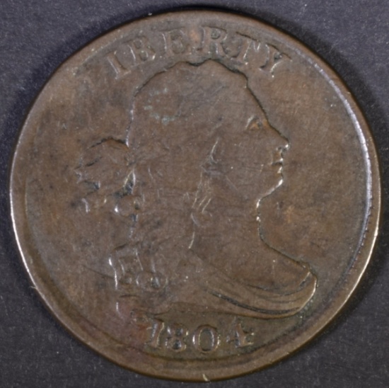 1804 HALF CENT  F/VF