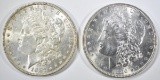 1887 & 1896 MORGAN DOLLARS  CH BU