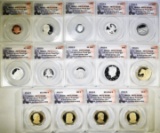 2012-S 14-COIN SILVER PROOF SET  ANACS PR-70 DECAM
