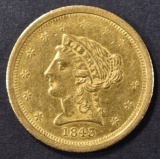 1843-O $2.5 GOLD LIBERTY BU OLD CLEANING