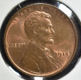 1914 LINCOLN CENT GEM RB STILL A LOT OF RED LEFT