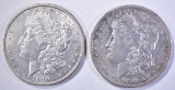 1890-O & 91-O AU+ MORGAN DOLLARS
