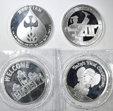 ONE OUNCE .999 SILVER SPECIALTY ROUNDS, PAST YEARS