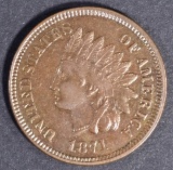 1871 INDIAN CENT, CH BU+ NICE!