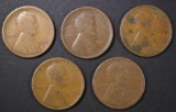 5-1922-D LINCOLN CENTS, GOOD+