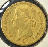 1811-A FRANCE GOLD 20 FRANC,  PARIS MINT
