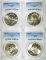 4-1972-S SILVER EISENHOWER DOLLARS, PCGS MS-67